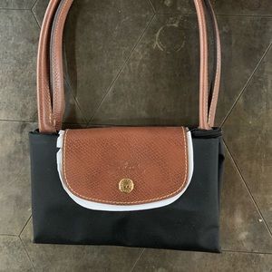 Small black Longchamp tote- never used